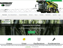 Tablet Screenshot of dammann-technik.de